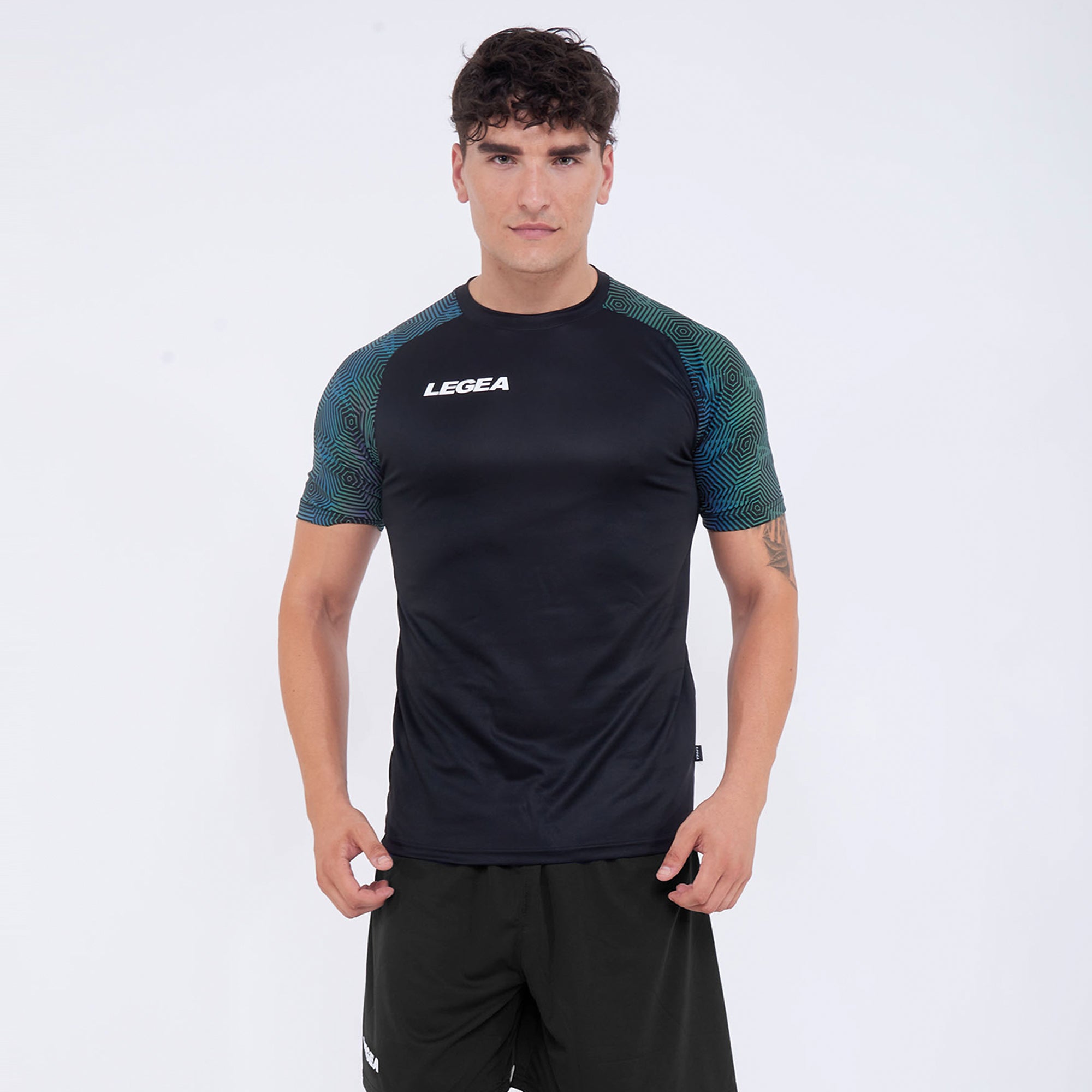 legea-giacarta-maglia-running-nero-verde-tiffany-3xs image 2