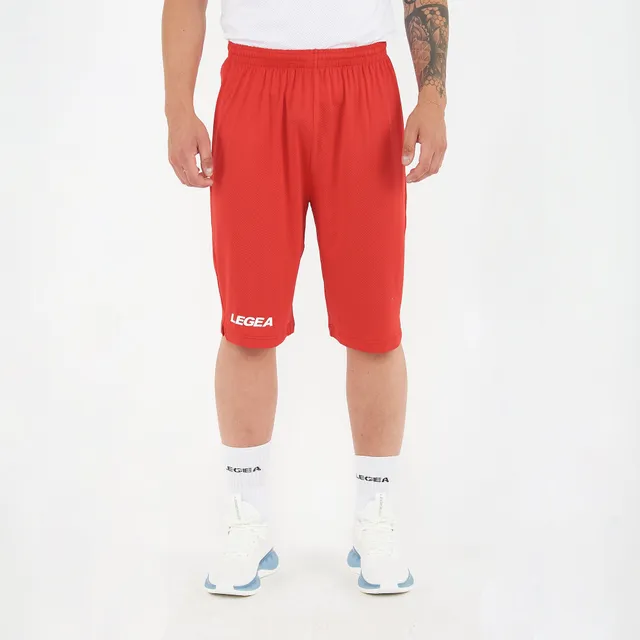legea-pantaloncini-in-poliestere-cleveland-oversize-rosso-3xl image 1