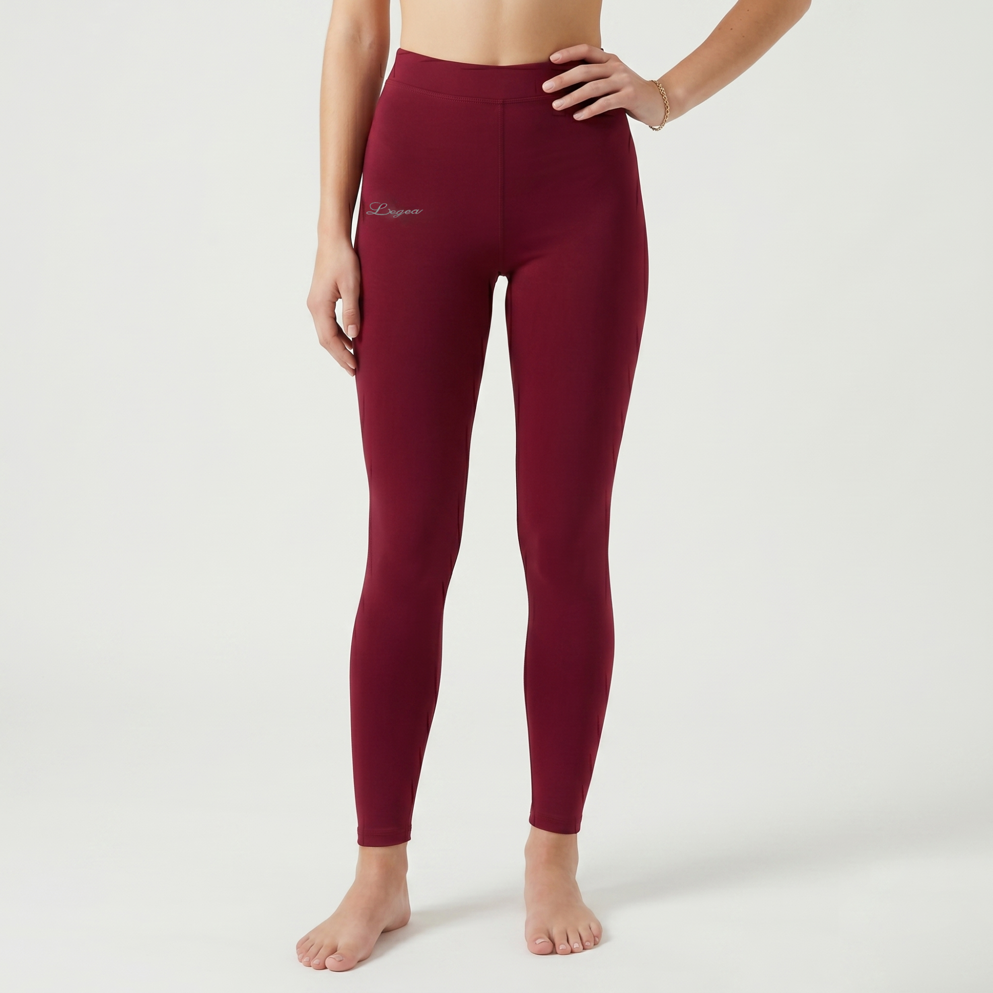 legea-vexen-leggings-cotone-yoga-training-amarena-m image 1