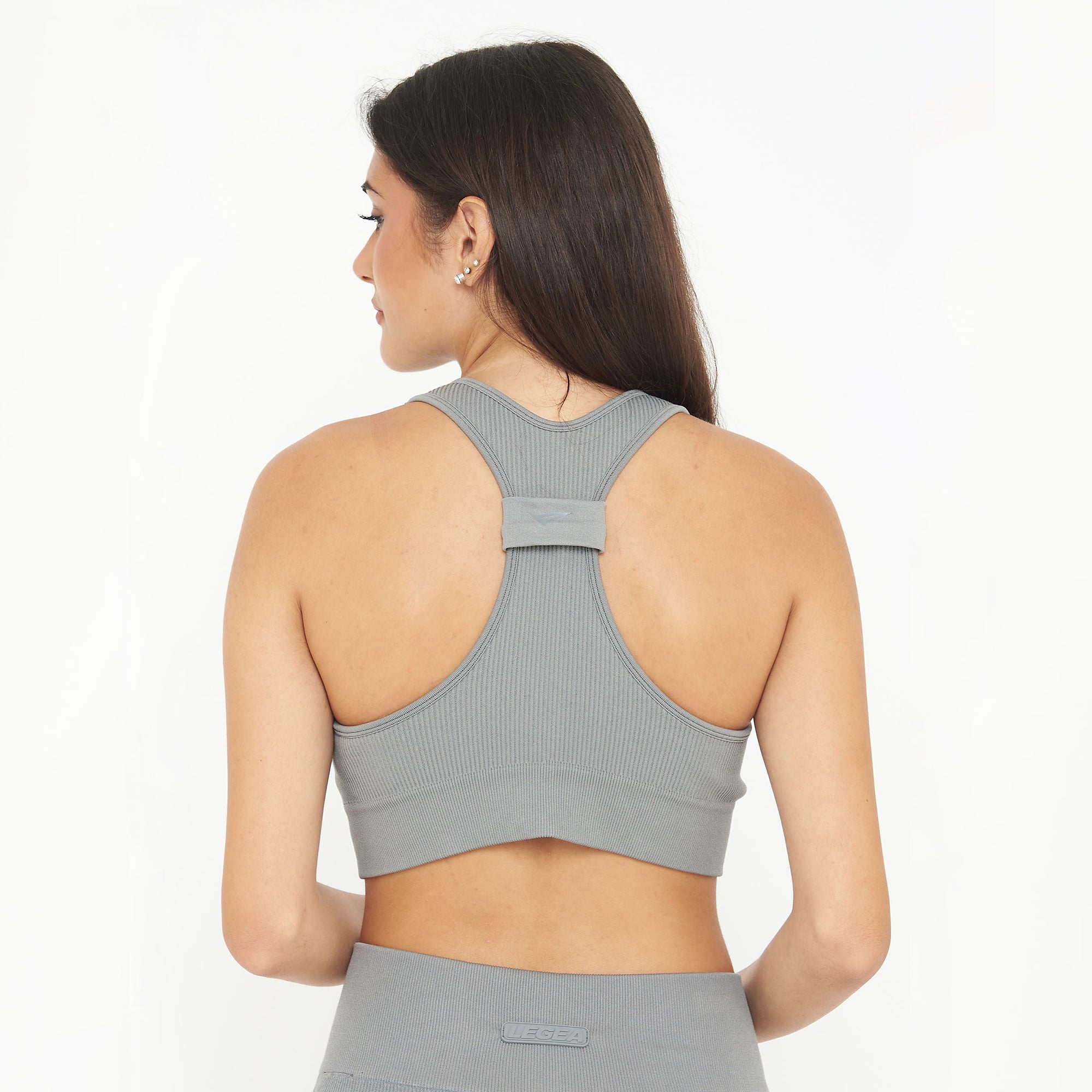 legea-iconic-top-fitness-donna-crop-costine-piombo-m image 2