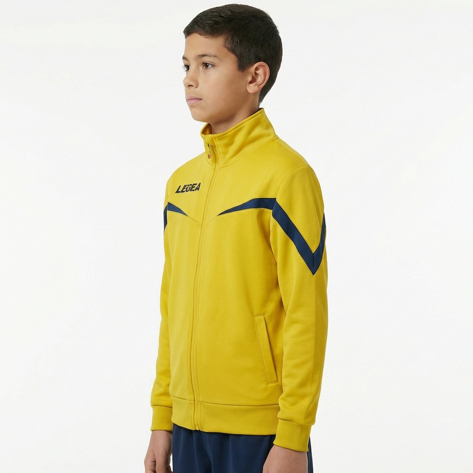 legea-mosca-giacca-sportiva-con-zip-giallo-blu-2xs image 2