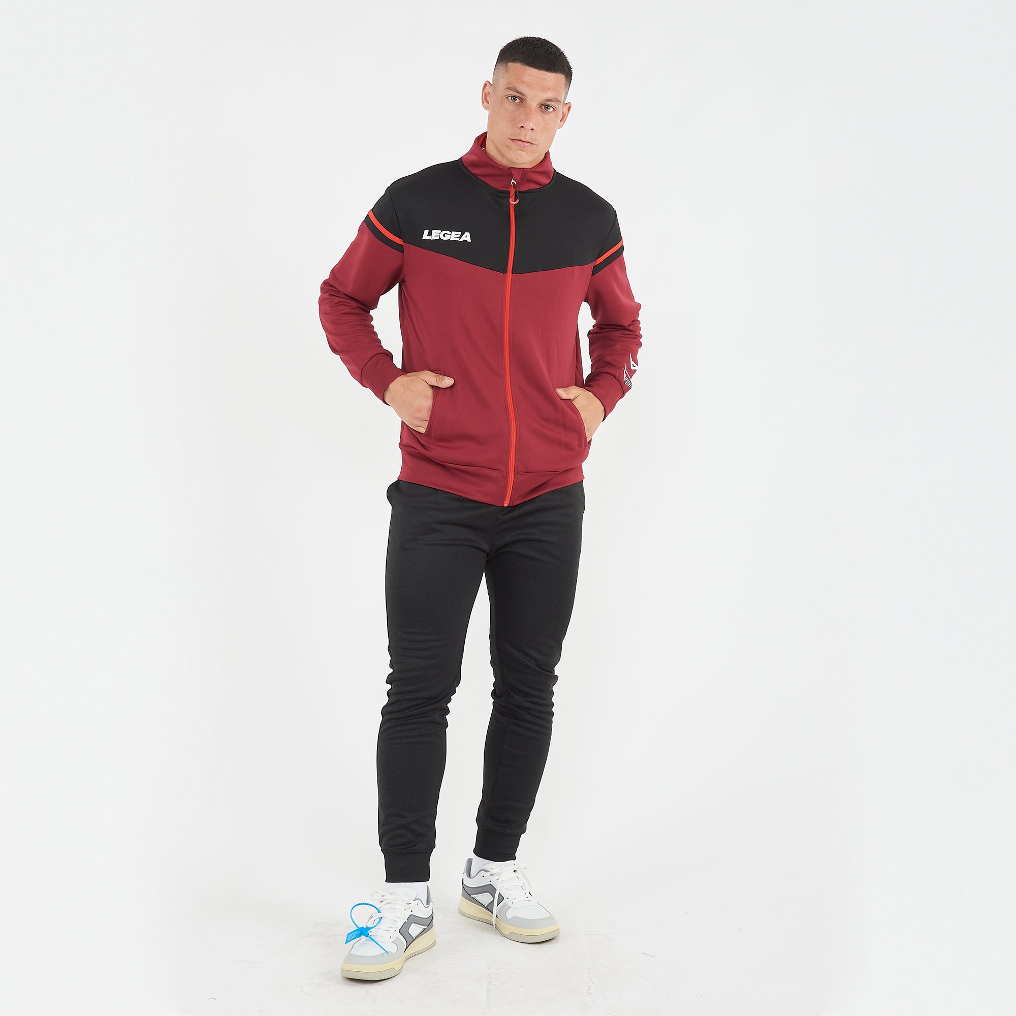 legea-giacca-sportiva-sender-granata-nero-l-con-zip image 7