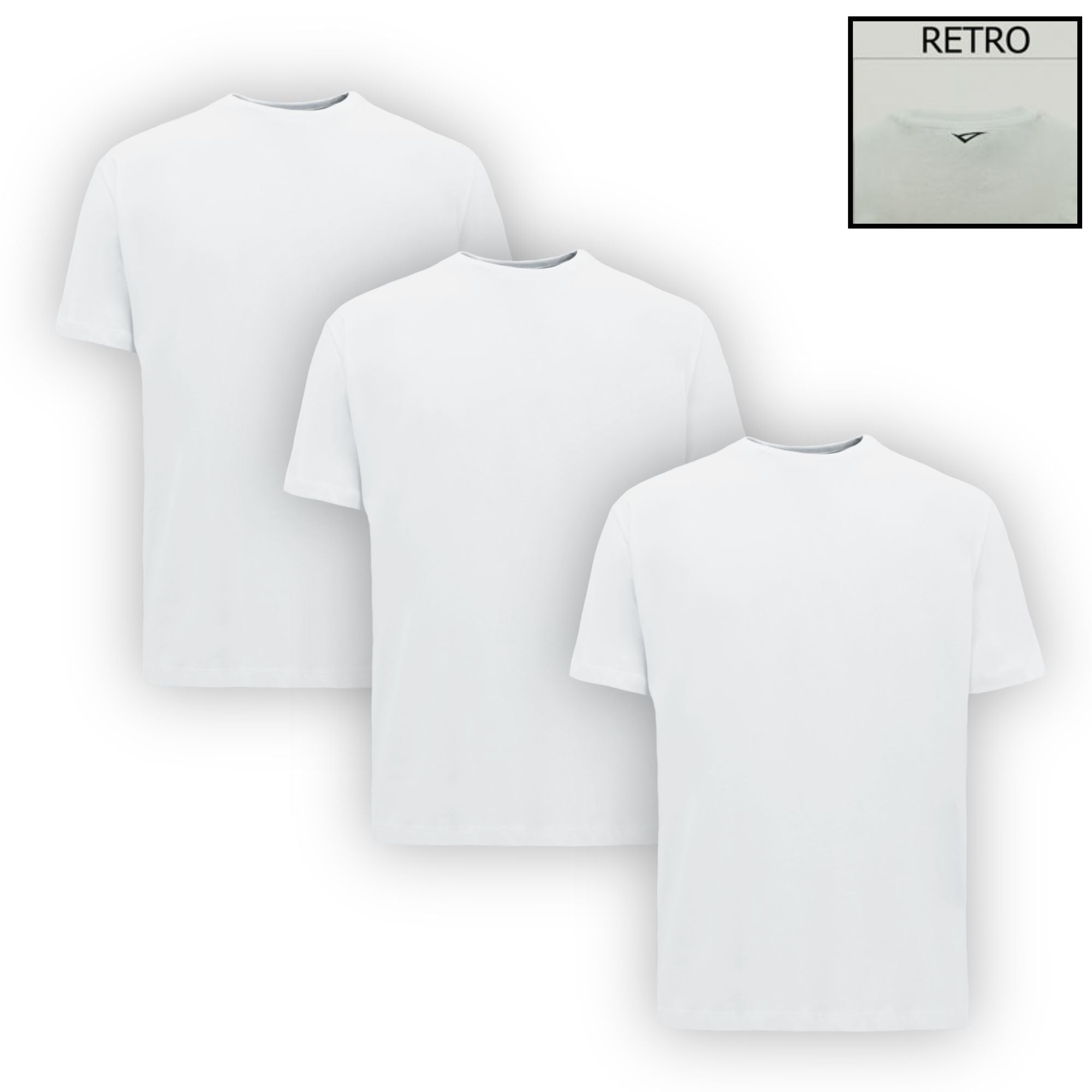 legea-t-shirt-in-cotone-pack-da-3-bianca-2xl image 1