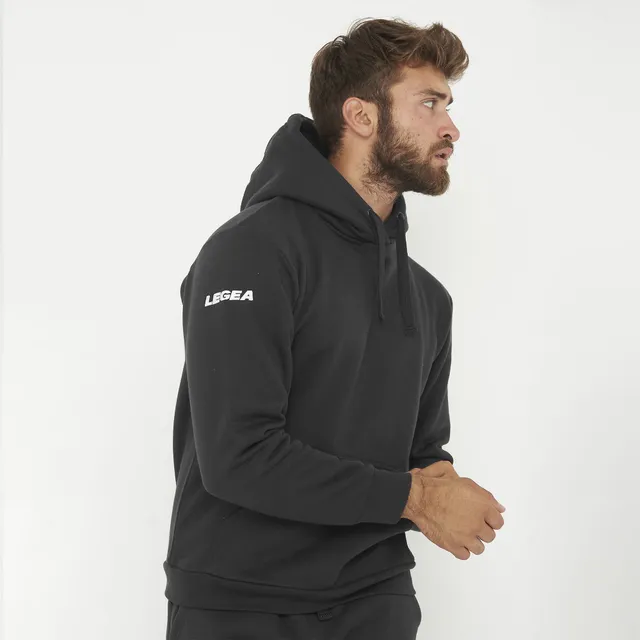 legea-felpa-spalato-con-cappuccio-senza-zip-nero-2xl image 1