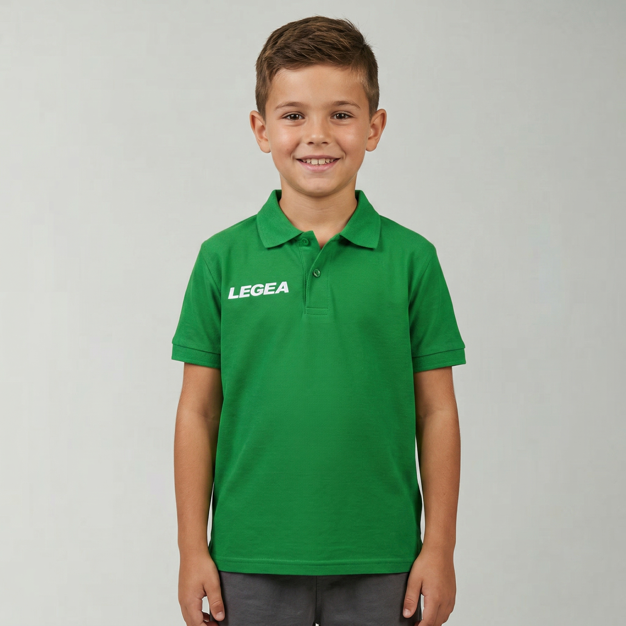 legea-polo-sud-gold-bambino-maniche-corte-verde-4xs image 1