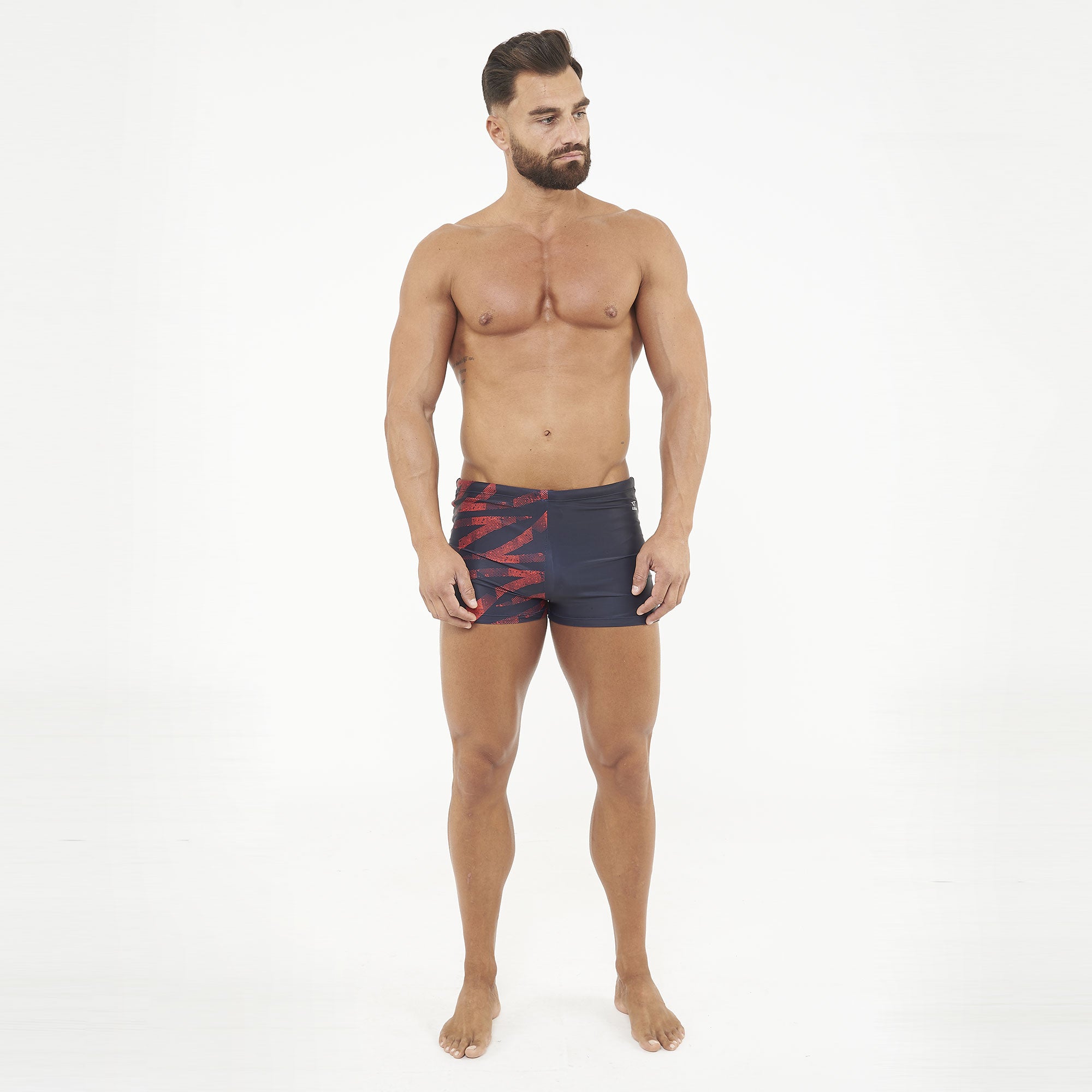 legea-hallek-costume-nuoto-pantaloncino-nero-rosso-m image 6