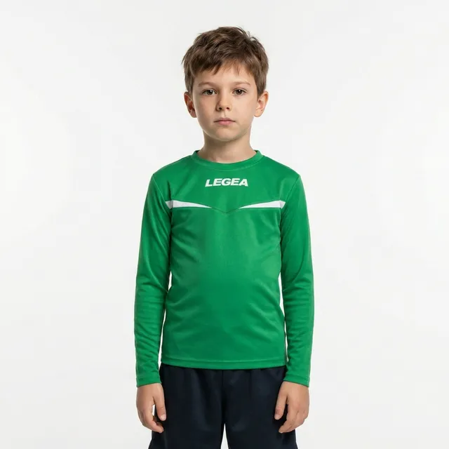 legea-maglia-calcio-maniche-lunghe-vienna-verde-bianco-xs image 1
