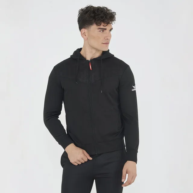 legea-saburo-felpa-leggera-con-zip-e-cappuccio-nero-xl image 1