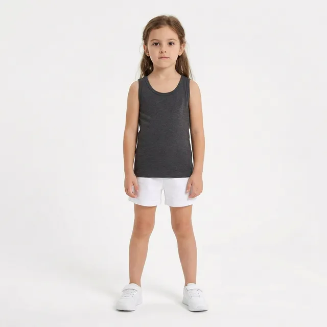 legea-canotta-cotone-raita-spalle-larghe-grigio-melange-scuro-xs image 1