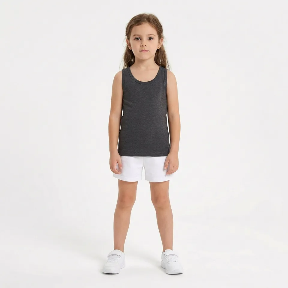 legea-canotta-cotone-raita-spalle-larghe-grigio-melange-scuro-xs image 1