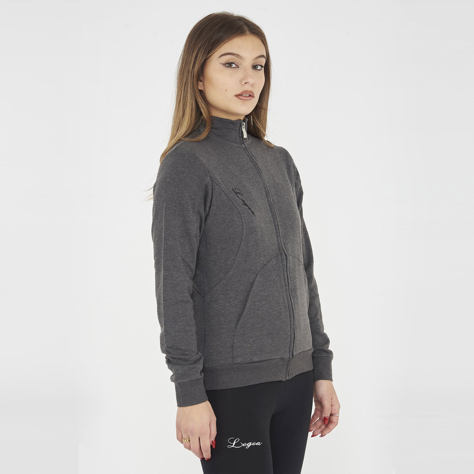 legea-karida-felpa-con-zip-in-cotone-grigio-melange-xl image 4