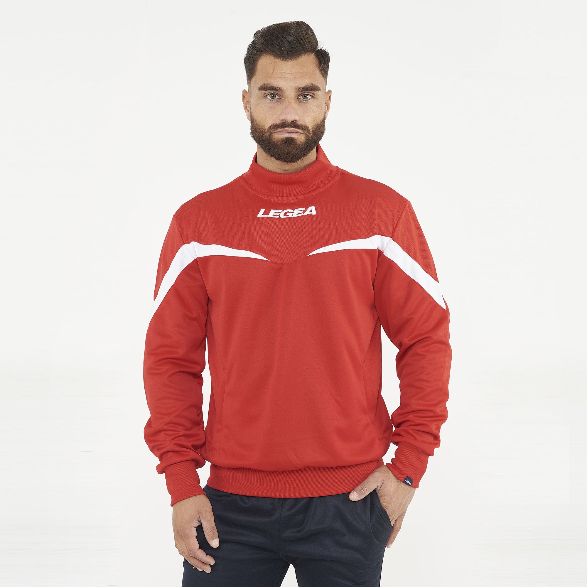 legea-calcutta-giacca-allenamento-full-zip-rosso-s image 1