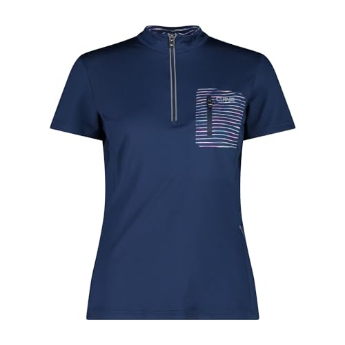 cmp-t-shirt-elasticizzata-bici-donna-mezza-zip-altak image 7