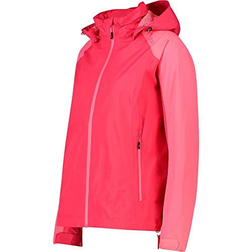 cmp-knit-tech-m-lange-giacca-pile-bambina-con-cappuccio-gloss-fragola-taglia-140 image 6