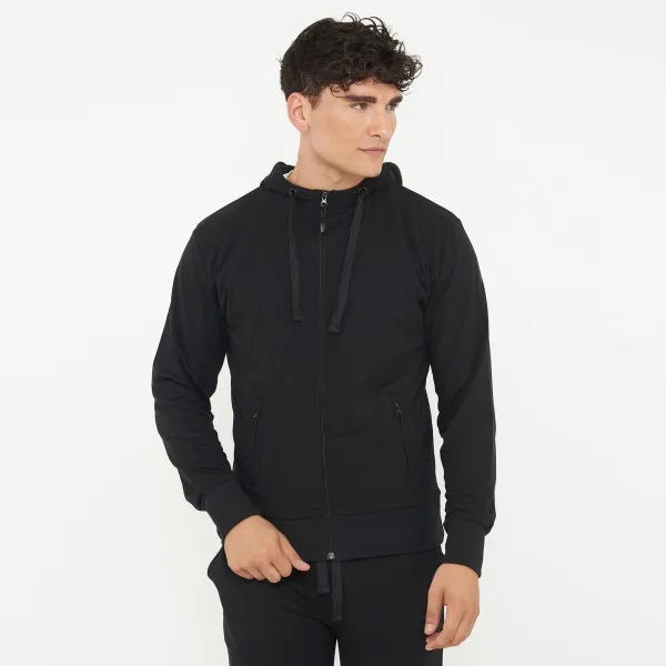 legea-f-zippy-felpa-leggera-con-cappuccio-full-zip-nero-s image 1