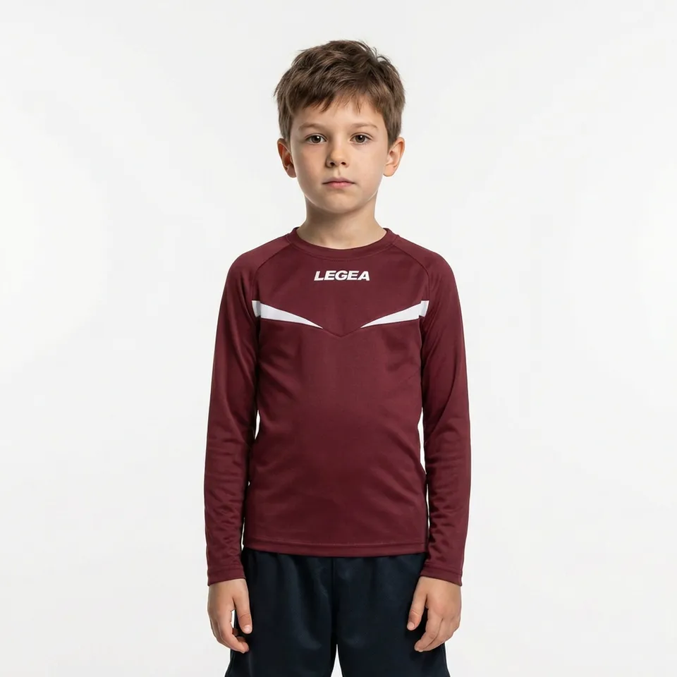legea-vienna-maglia-calcio-maniche-lunghe-granata-bianco-3xs image 1