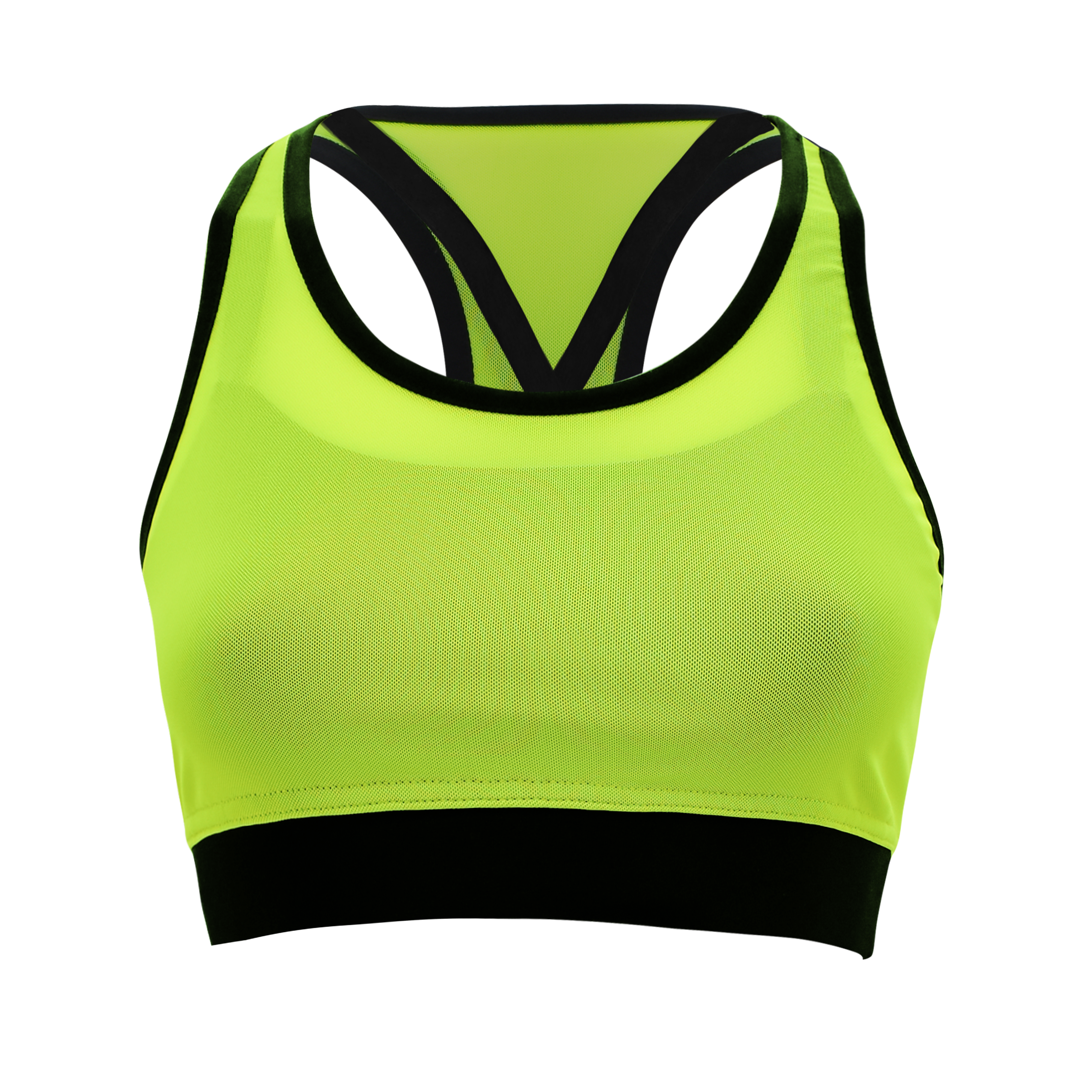legea-becry-top-fitness-doppio-donna-giallo-fluo-m image 1