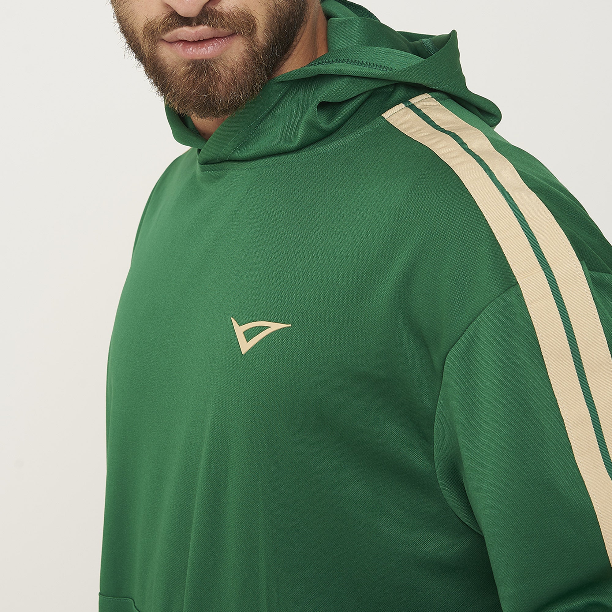 legea-felpa-space-con-cappuccio-senza-zip-verde-militare-l image 5