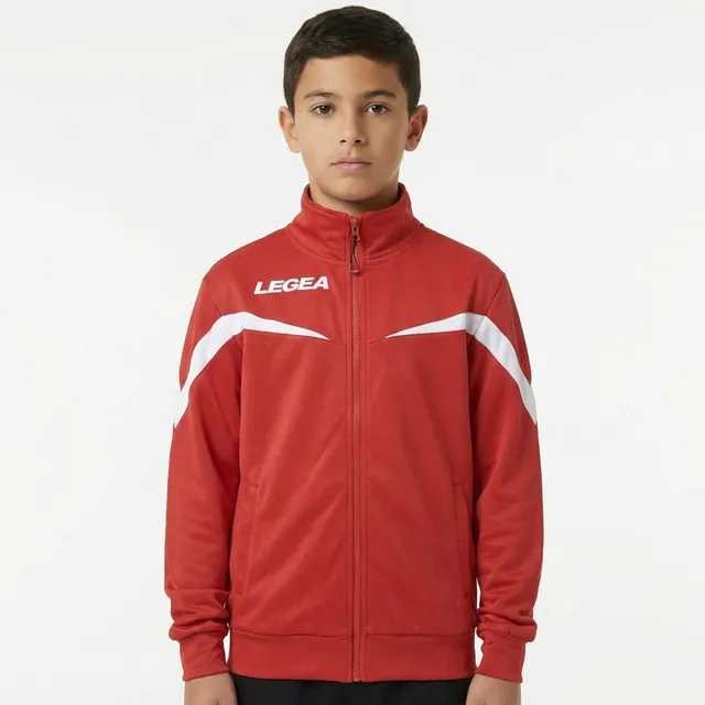 legea-giacca-mosca-con-zip-e-cappuccio-rosso-xs image 1