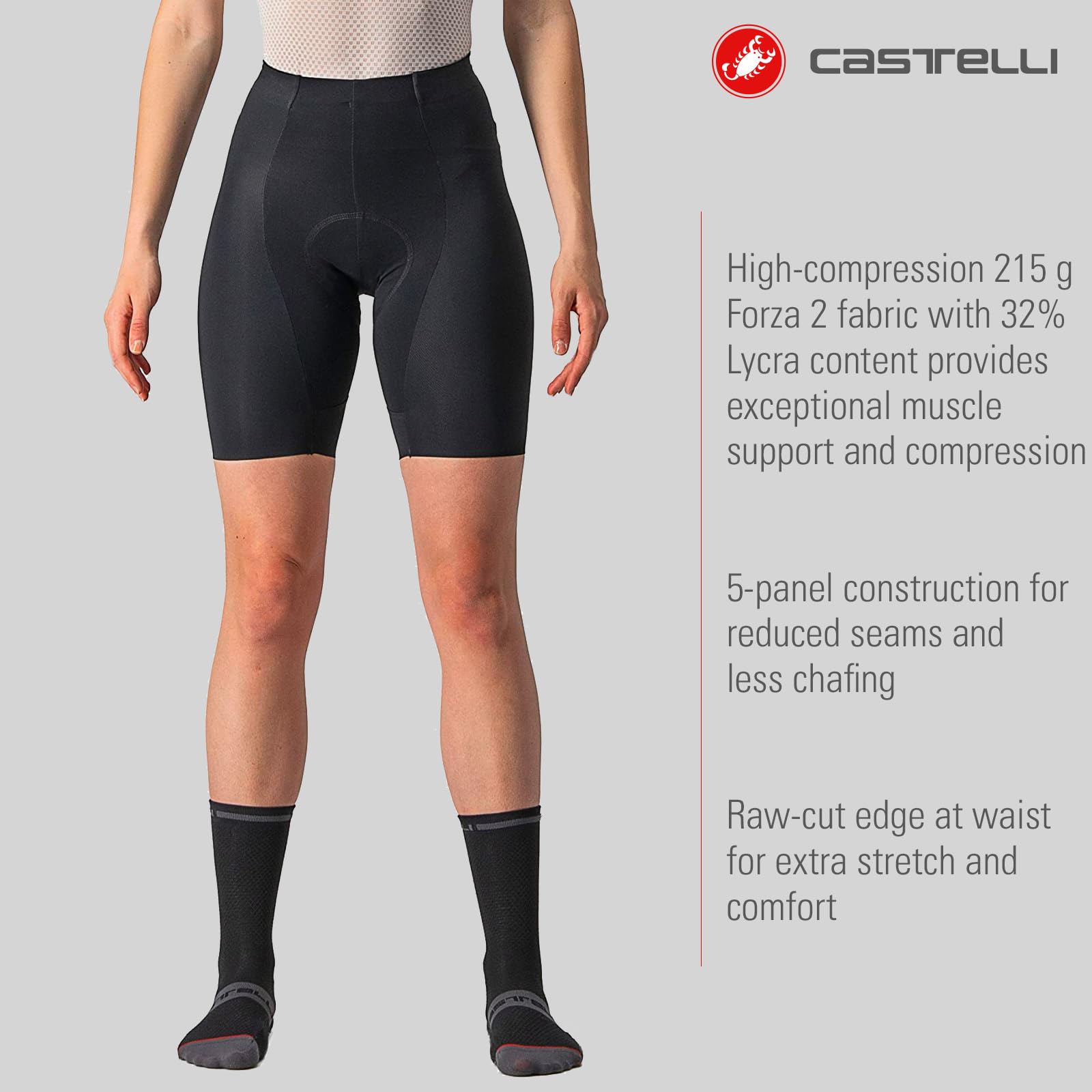 castelli-free-aero-rc-pantaloncini-ciclismo-donna image 2