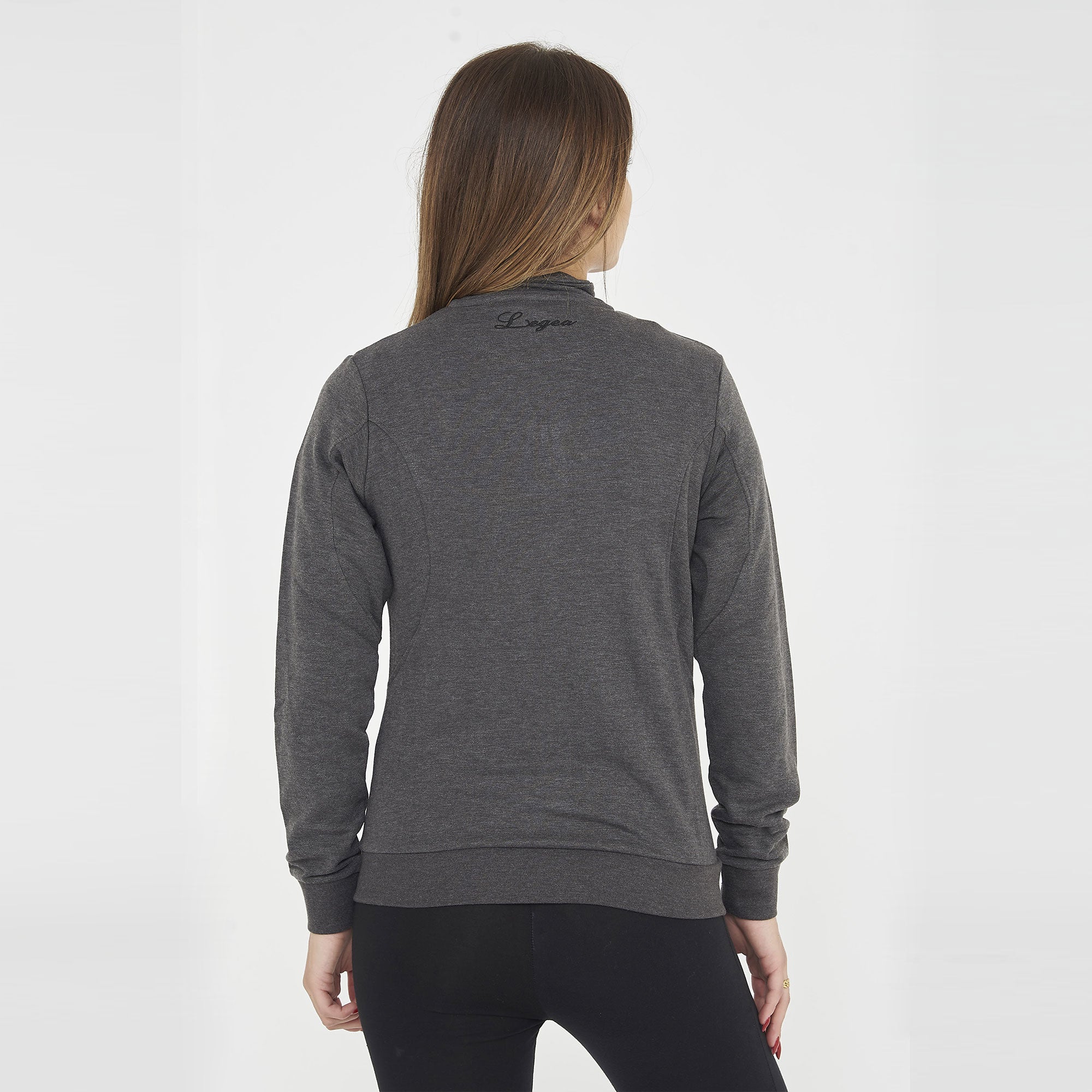 legea-karida-felpa-con-mezza-zip-grigio-melange-m image 3