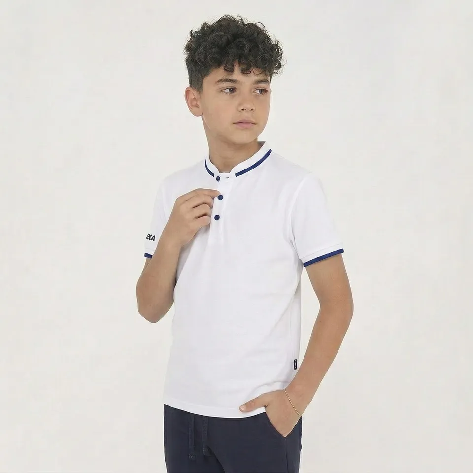 legea-polo-dacca-cotone-manica-corta-bianco-blu-3xs image 1