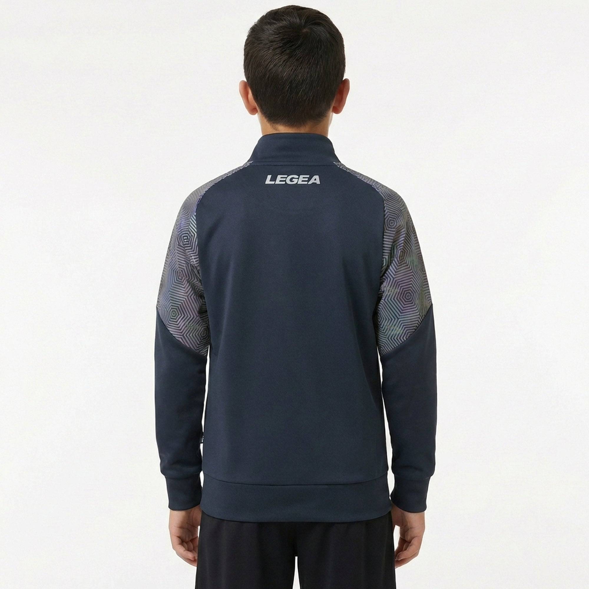 legea-manila-giacca-con-zip-grigio-scuro-turchese-xs image 2