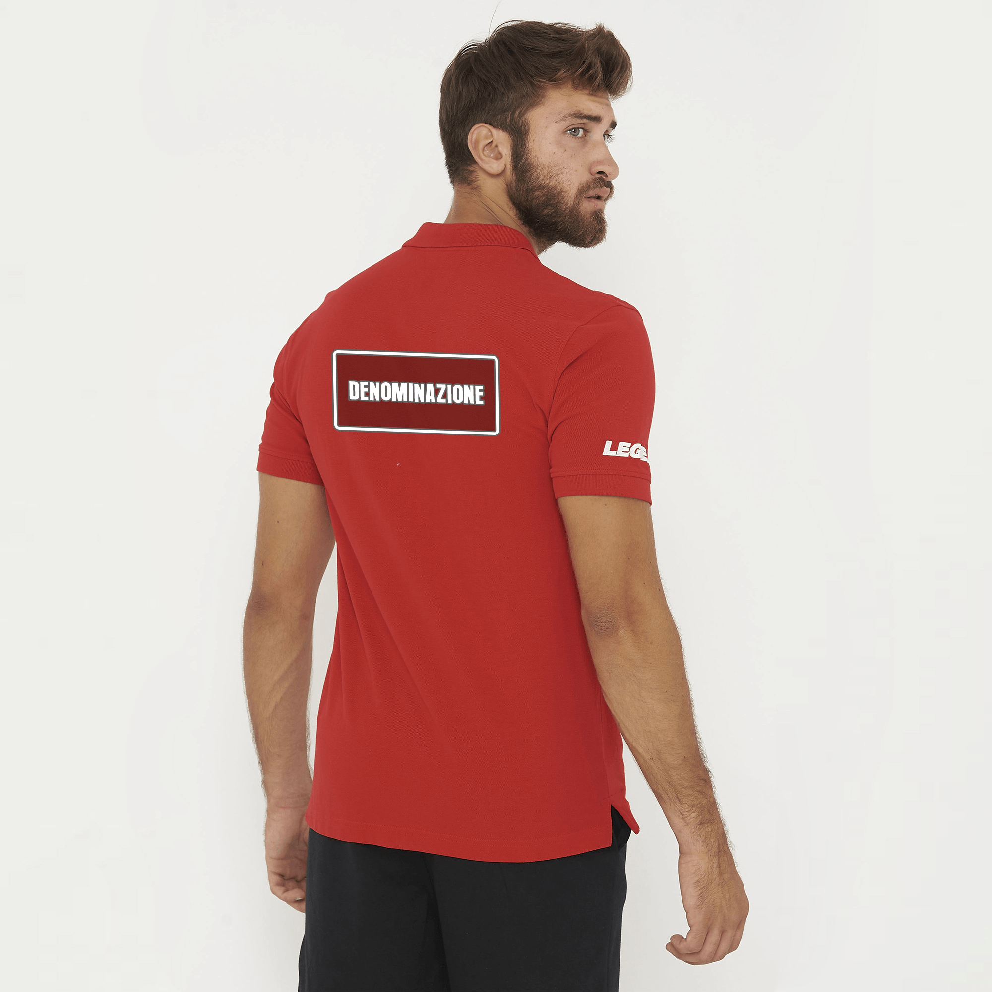 legea-ariete-polo-in-cotone-rossa-fitav image 2