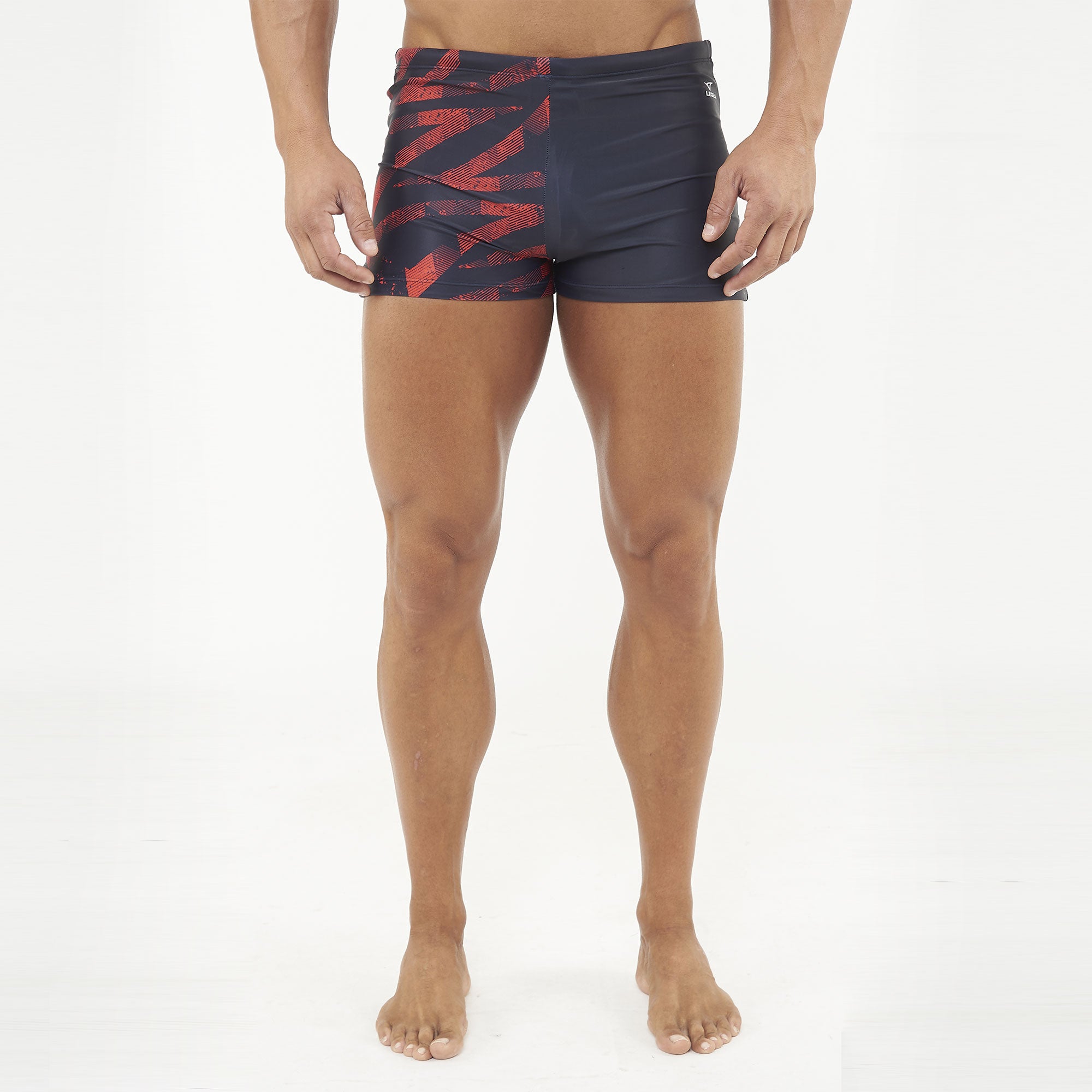 legea-hallek-costume-nuoto-pantaloncino-nero-rosso-s image 1