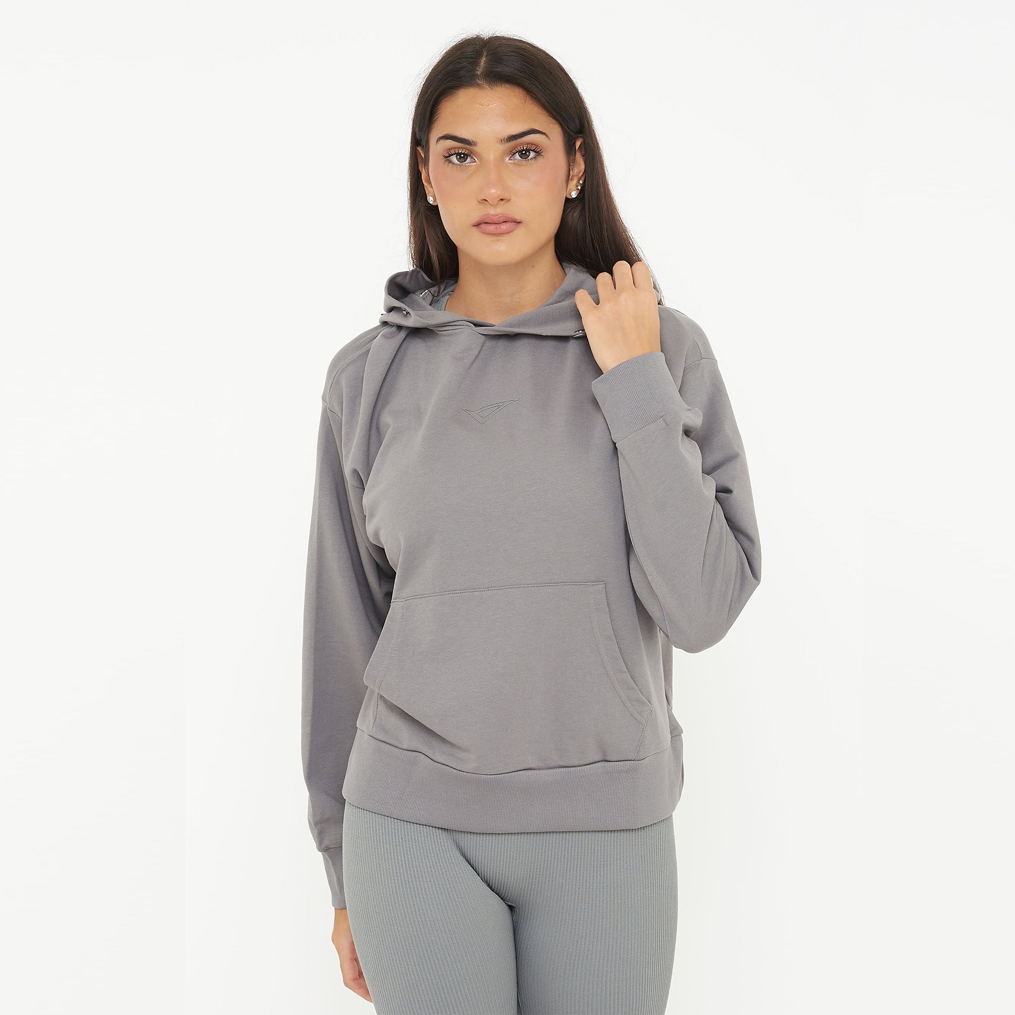 legea-felpa-unisex-f-boxy-con-cappuccio-grigio-scuro-l image 1