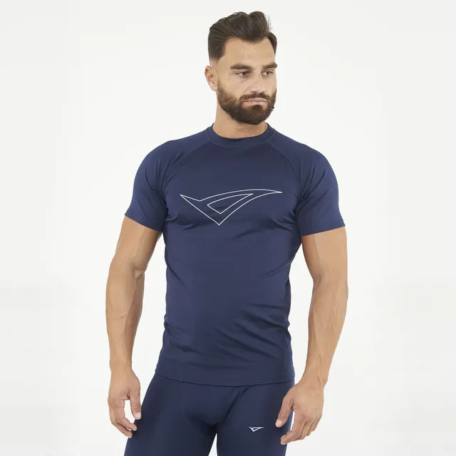 legea-ironboy-tee-maglia-termica-mezza-manica-blu-m-l image 1