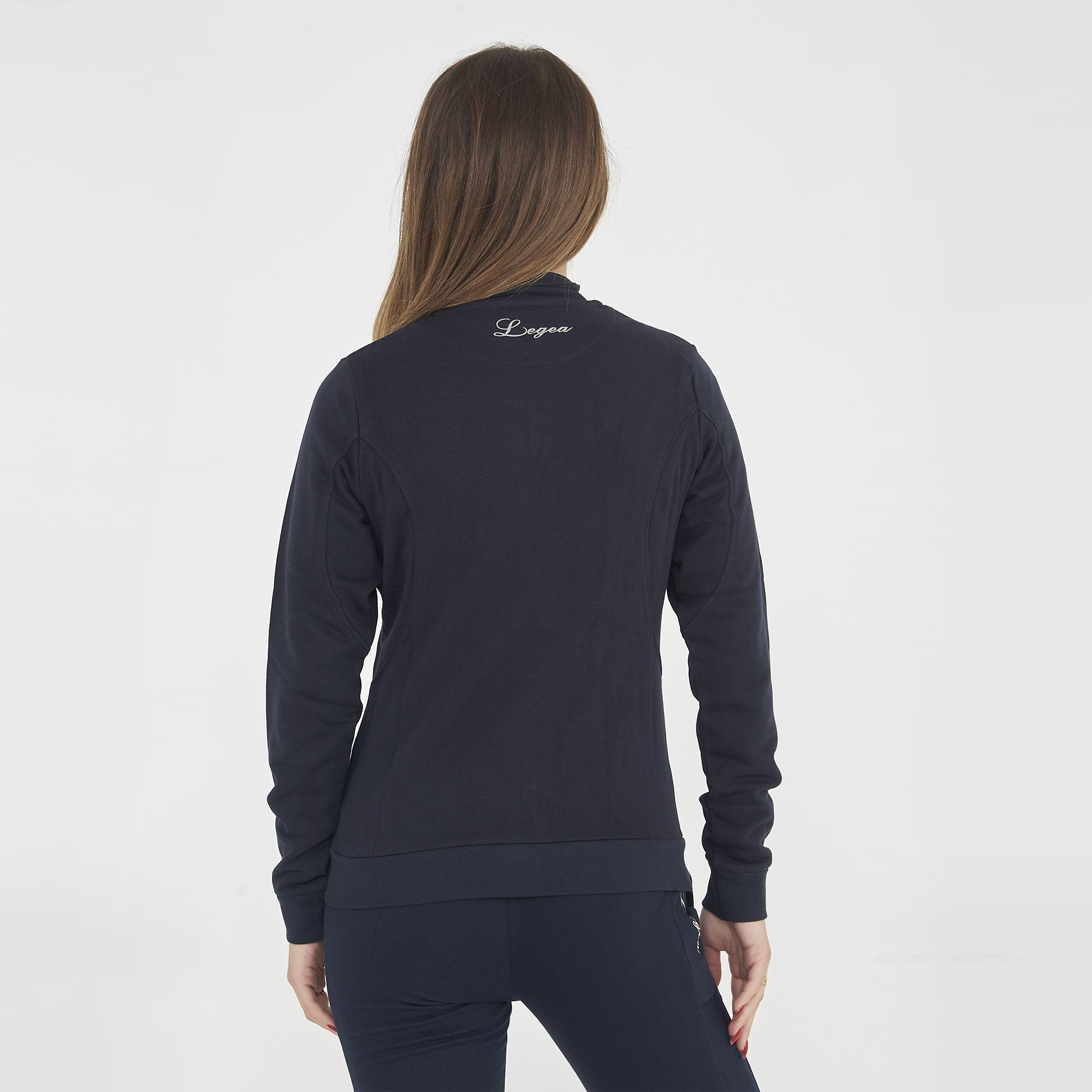 legea-karida-felpa-con-mezza-zip-in-cotone-blu-2xl image 3
