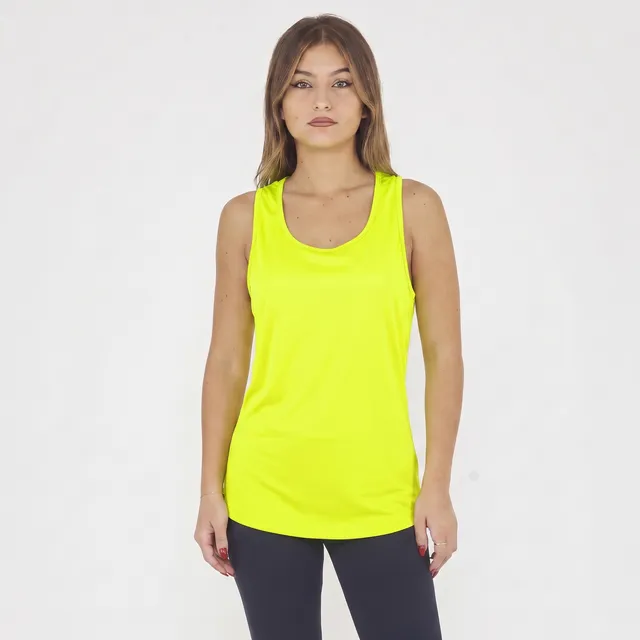 legea-canotta-fitness-tanissa-con-dorso-a-vogatore-giallo-fluo-l image 1