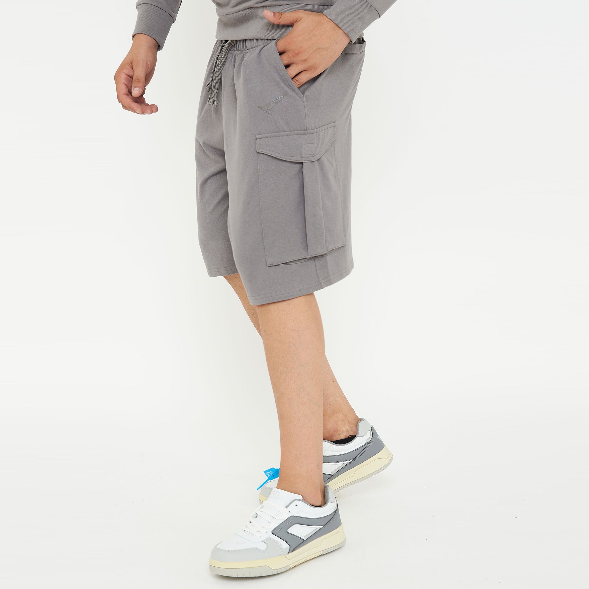 legea-f9-pantaloncini-cargo-french-terry-9-grigio-scuro-l image 3