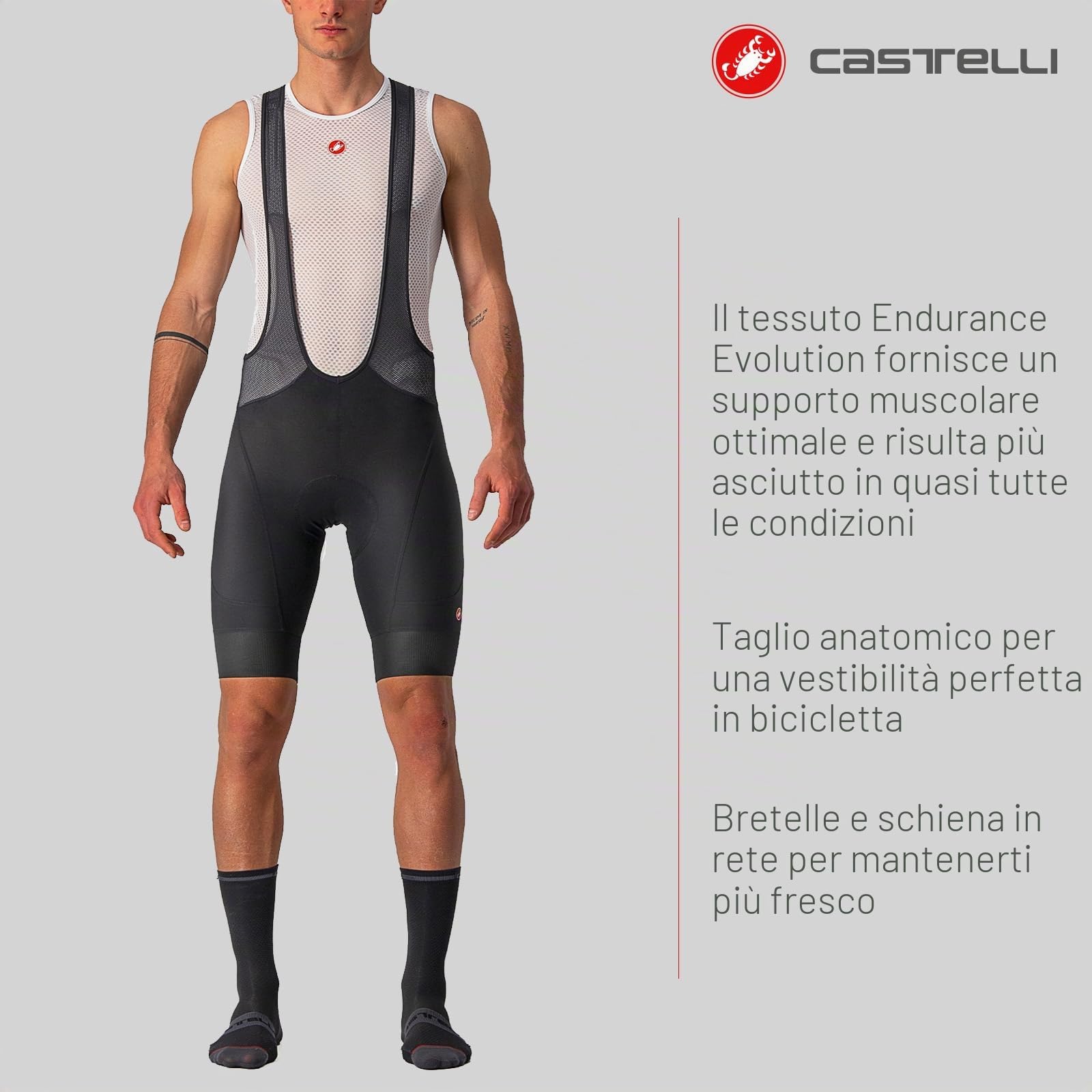 castelli-endurance-3-bibshort-pantaloncini-ciclismo-uomo-con-bretelle image 4
