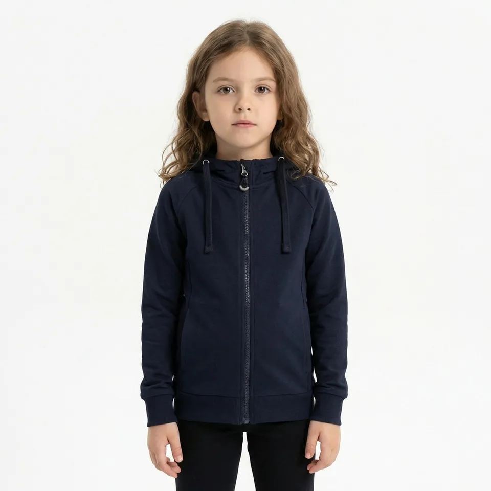 legea-felpa-dair-con-zip-e-cappuccio-blu-donna-xs image 1