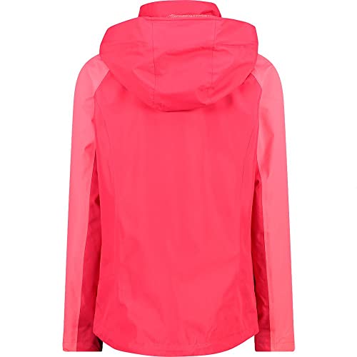 cmp-knit-tech-m-lange-giacca-pile-bambina-con-cappuccio-gloss-fragola-taglia-140 image 5