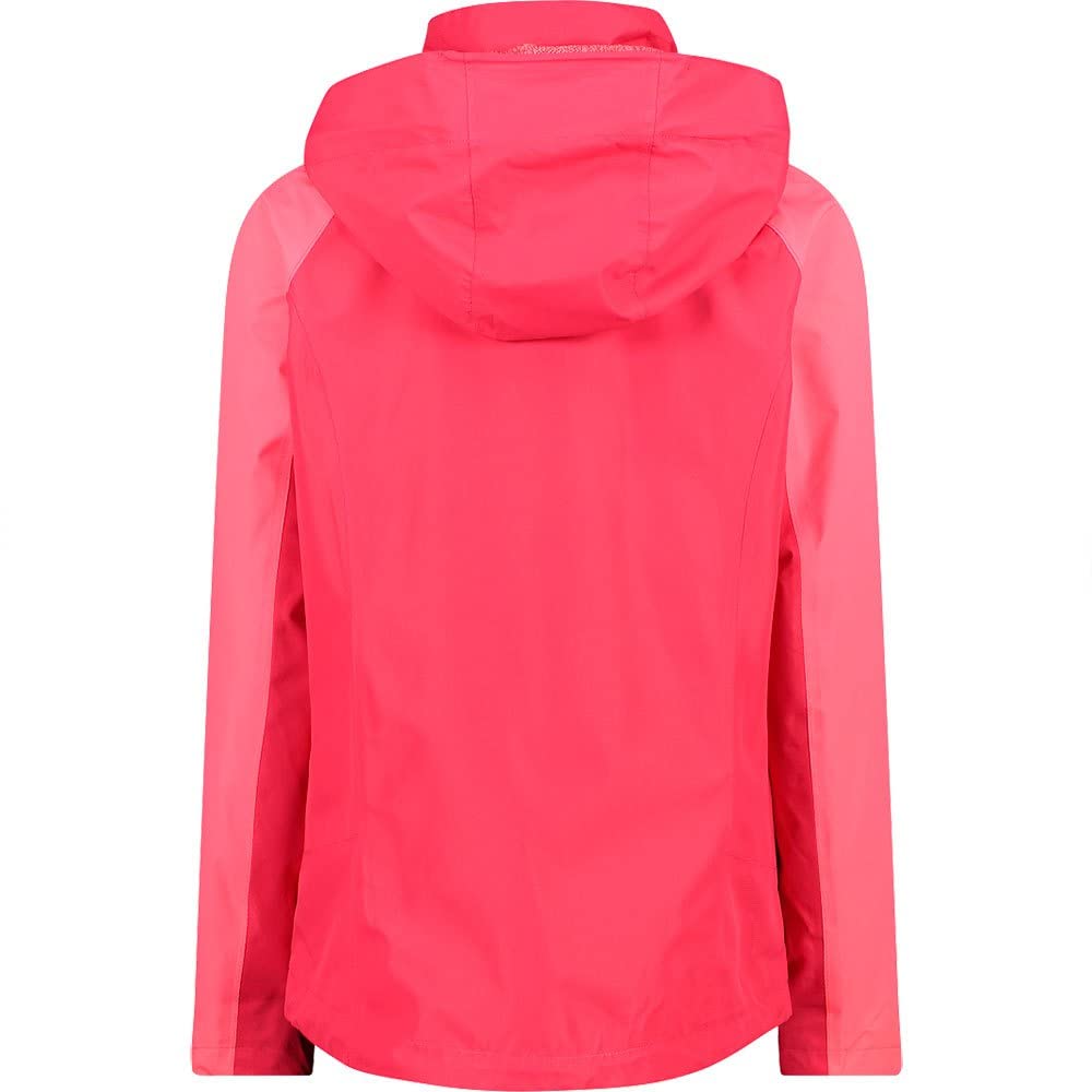 cmp-knit-tech-m-lange-giacca-pile-bambina-con-cappuccio-gloss-fragola-taglia-140 image 2