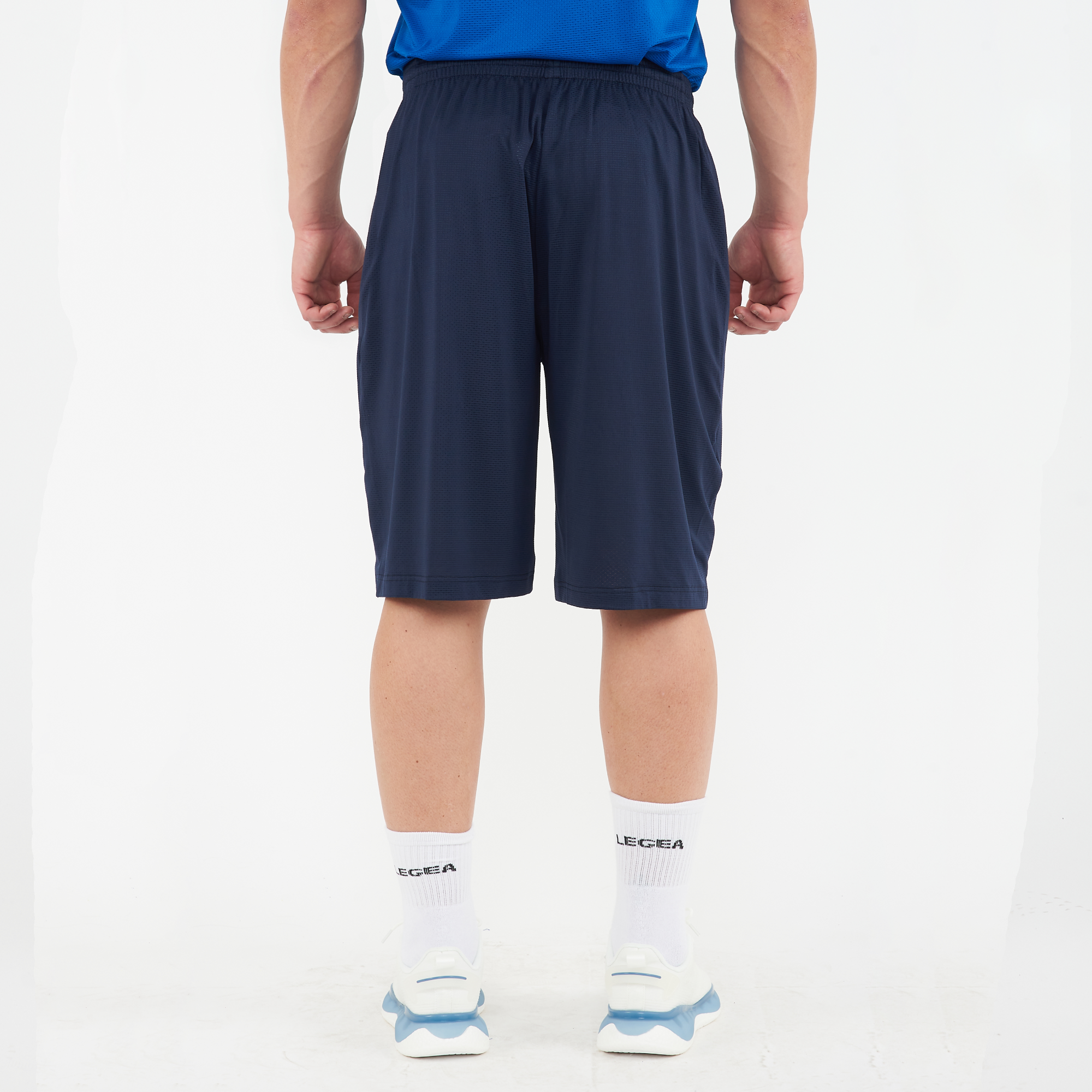legea-cleveland-pantaloncini-allenamento-poliestere-blu-l image 2