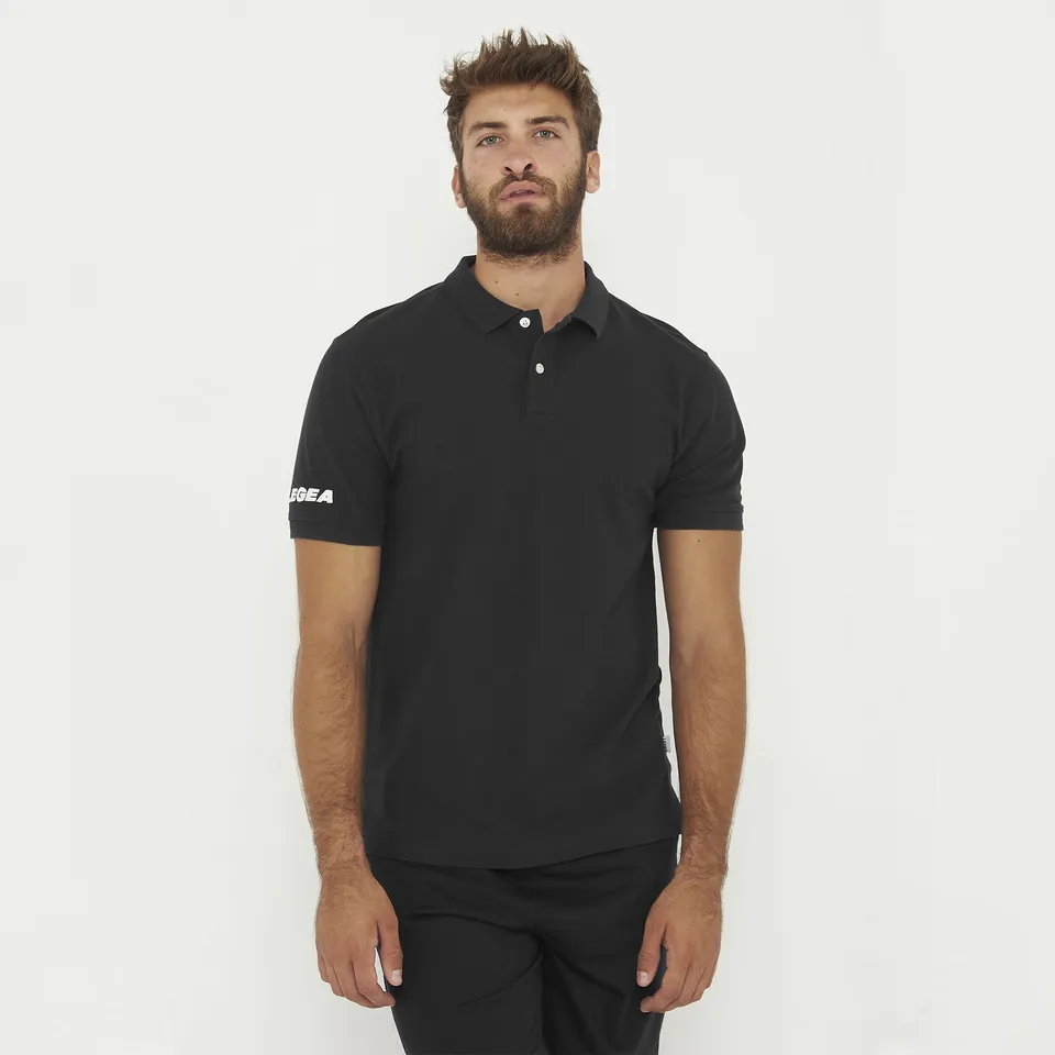 legea-ariete-polo-in-cotone-nero-xl image 1