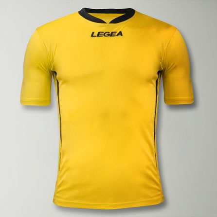 legea-dusseldorf-maglia-calcio-maniche-corte-giallo-nero-2xs image 1