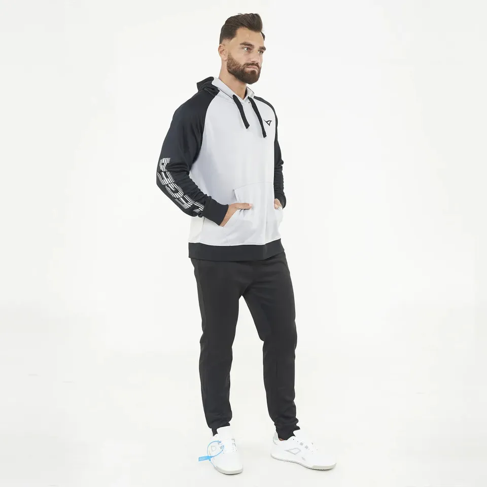 legea-stored-tuta-sportiva-completa-con-cappuccio-bianco-nero-l image 1