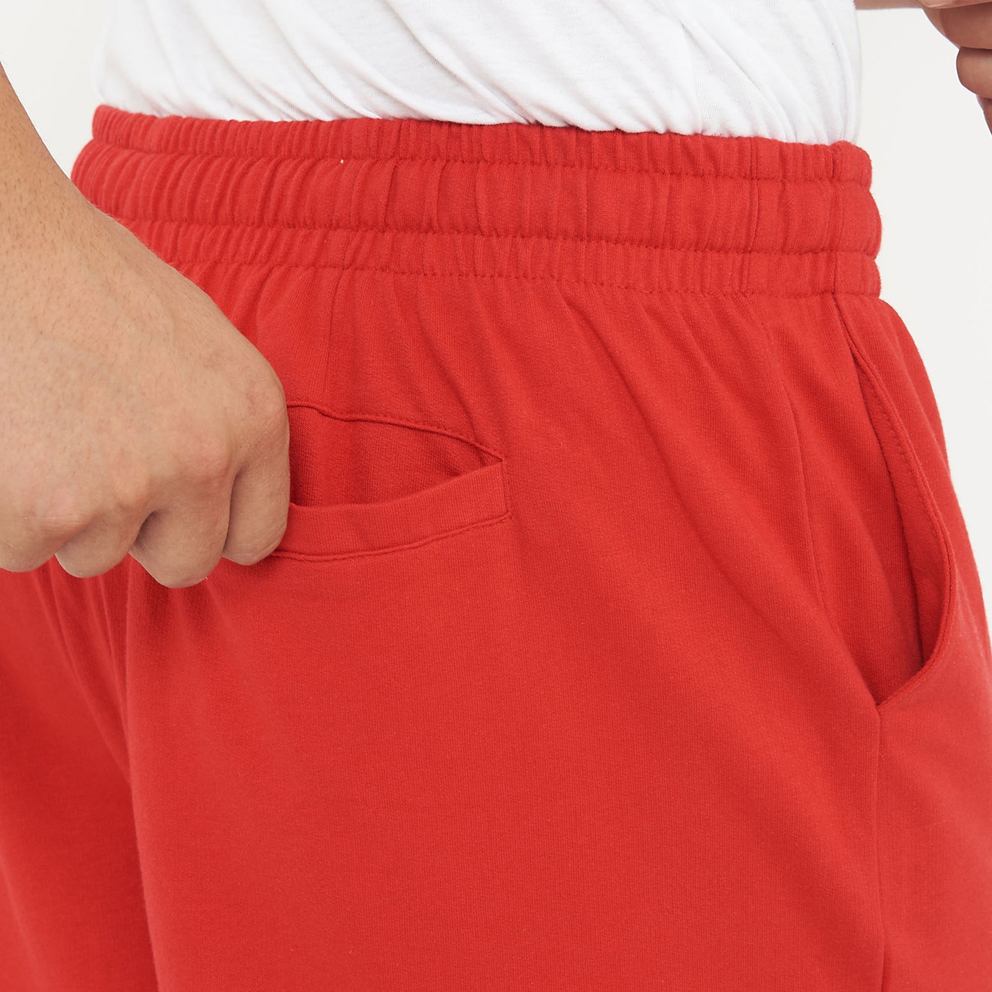 legea-f7-pantaloncini-in-french-terry-rosso-l image 4