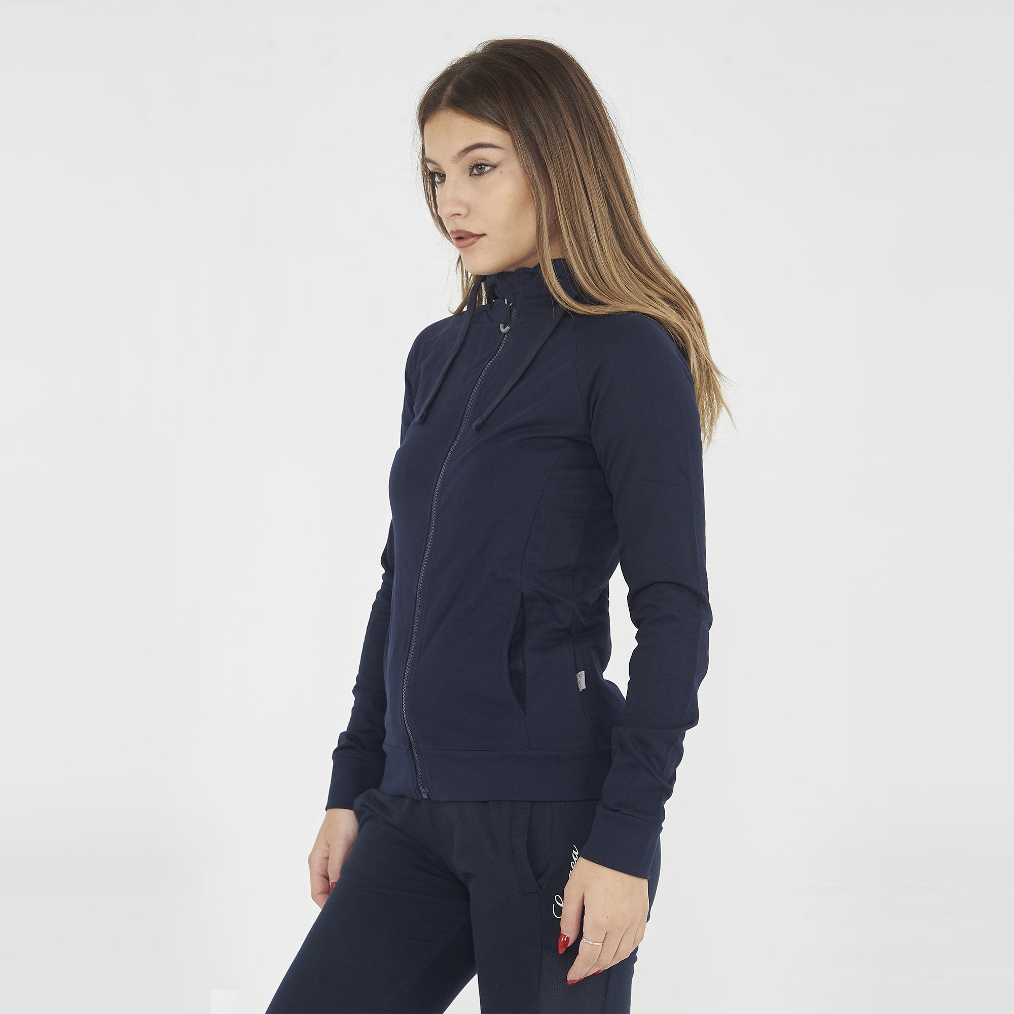 legea-dair-felpa-donna-con-zip-e-cappuccio-blu-m image 6