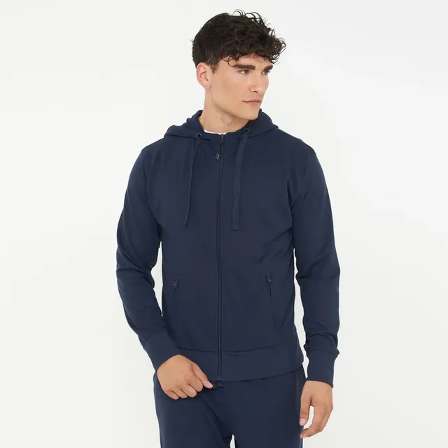 legea-f-zippy-felpa-leggera-con-cappuccio-full-zip-blu-l image 1