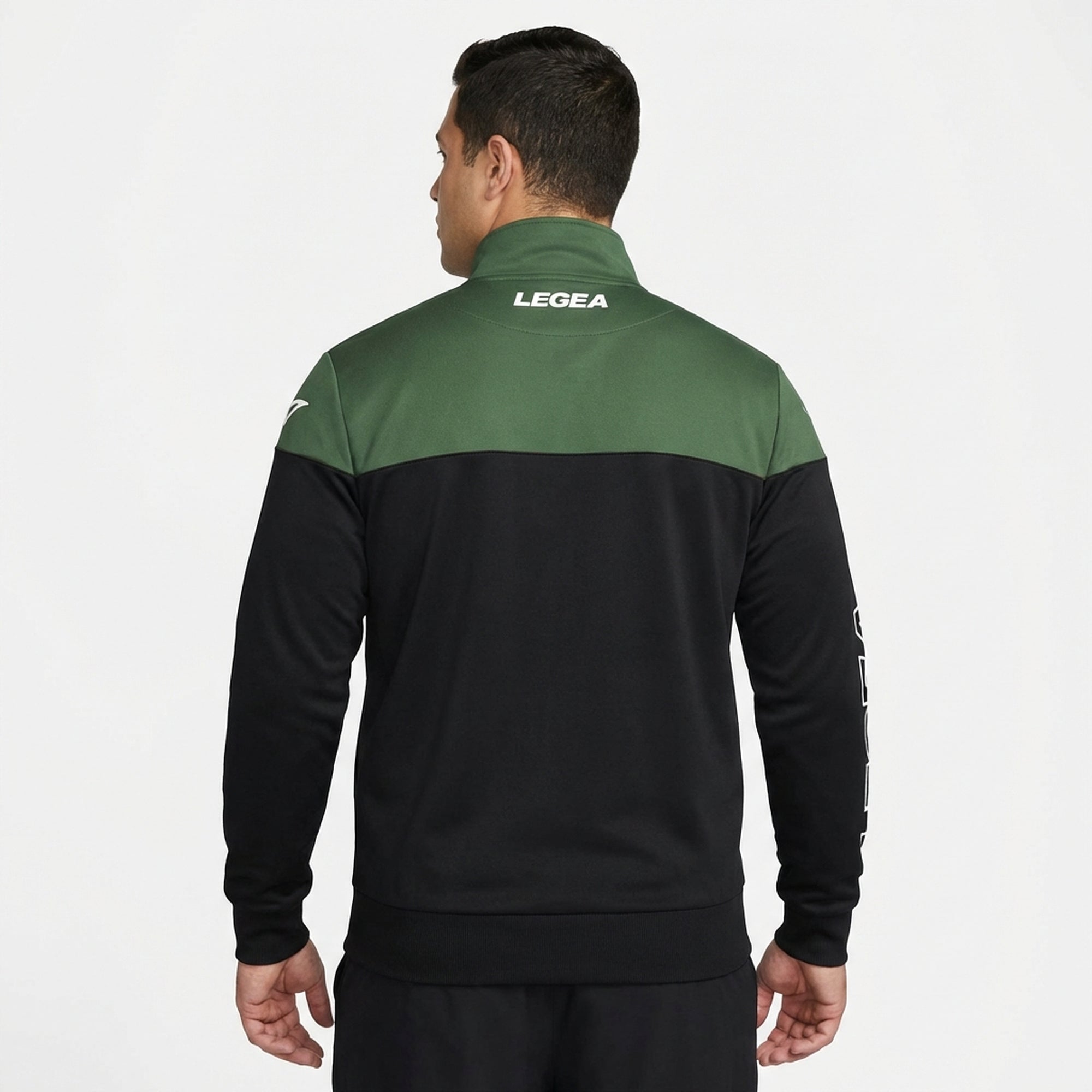 legea-ontario-giacca-sportiva-bicolor-zip-oversize-nero-verde-scuro-3xl image 2