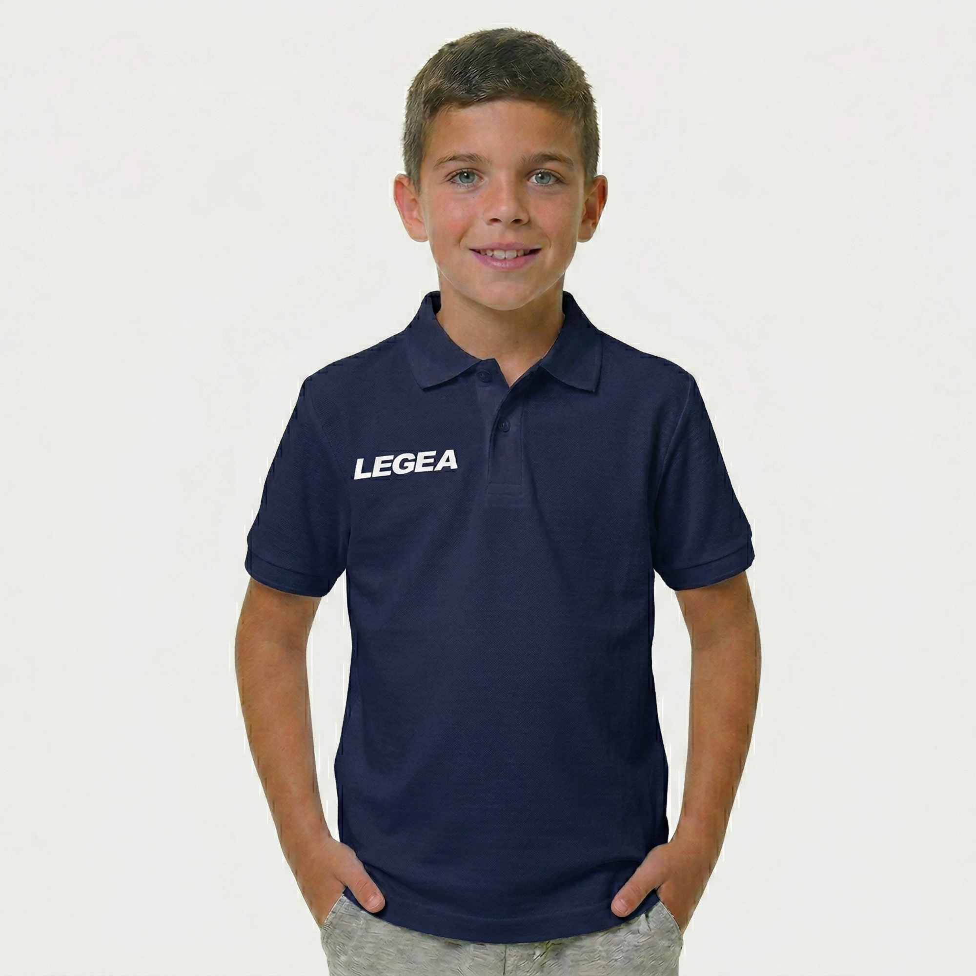 legea-polo-sud-gold-polo-cotone-bambino-maniche-corte-blu-xs-taglie-piccole image 1