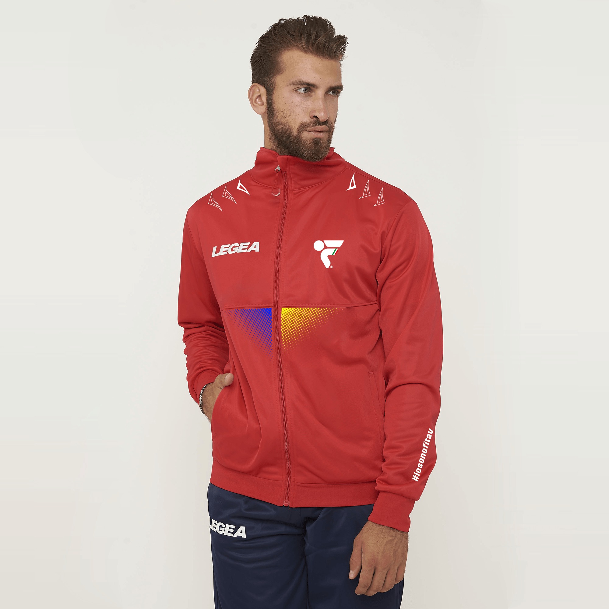 legea-giacca-con-zip-tricolore-fitav image 2