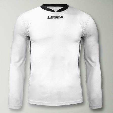 legea-dusseldorf-maglia-calcio-maniche-lunghe-bianco-nero-xl image 1