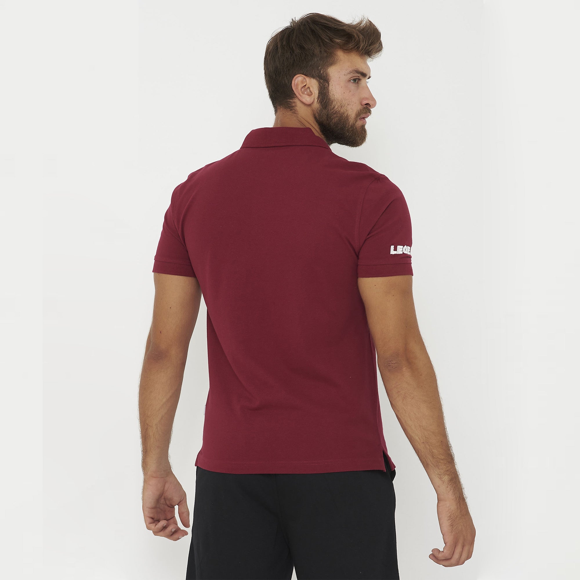 legea-ariete-polo-in-cotone-granata-m image 2